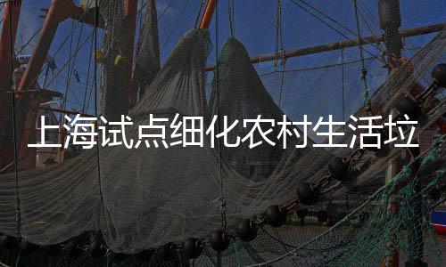 细化任制桶责农村垃圾上海试点生活