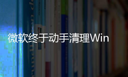 动手终于载动画被遗留微软清理替换老式加