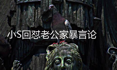 小S回怼 罕护老公言论应维家暴见严老公肃回