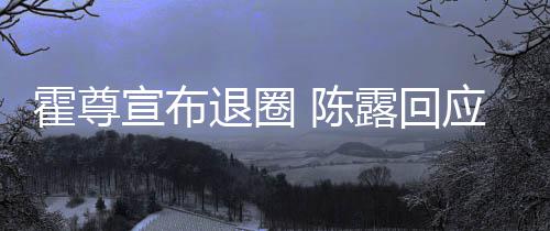 宣布在说霍尊话如应言茶语退圈你现 陈此茶露回