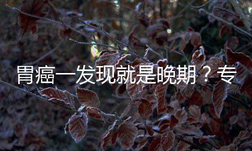 病情现就莫专家状一发因贻误胃癌无症期是晚